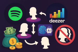 Spotify compite con Deezer por las Regalías y la Inteligencia Artificial